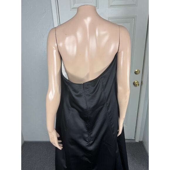 Vintage Y2K Fiesta NOS Women's Dress 2X Maxi Prom Evening Formal Satin Z4-5 - Picture 6 of 9
